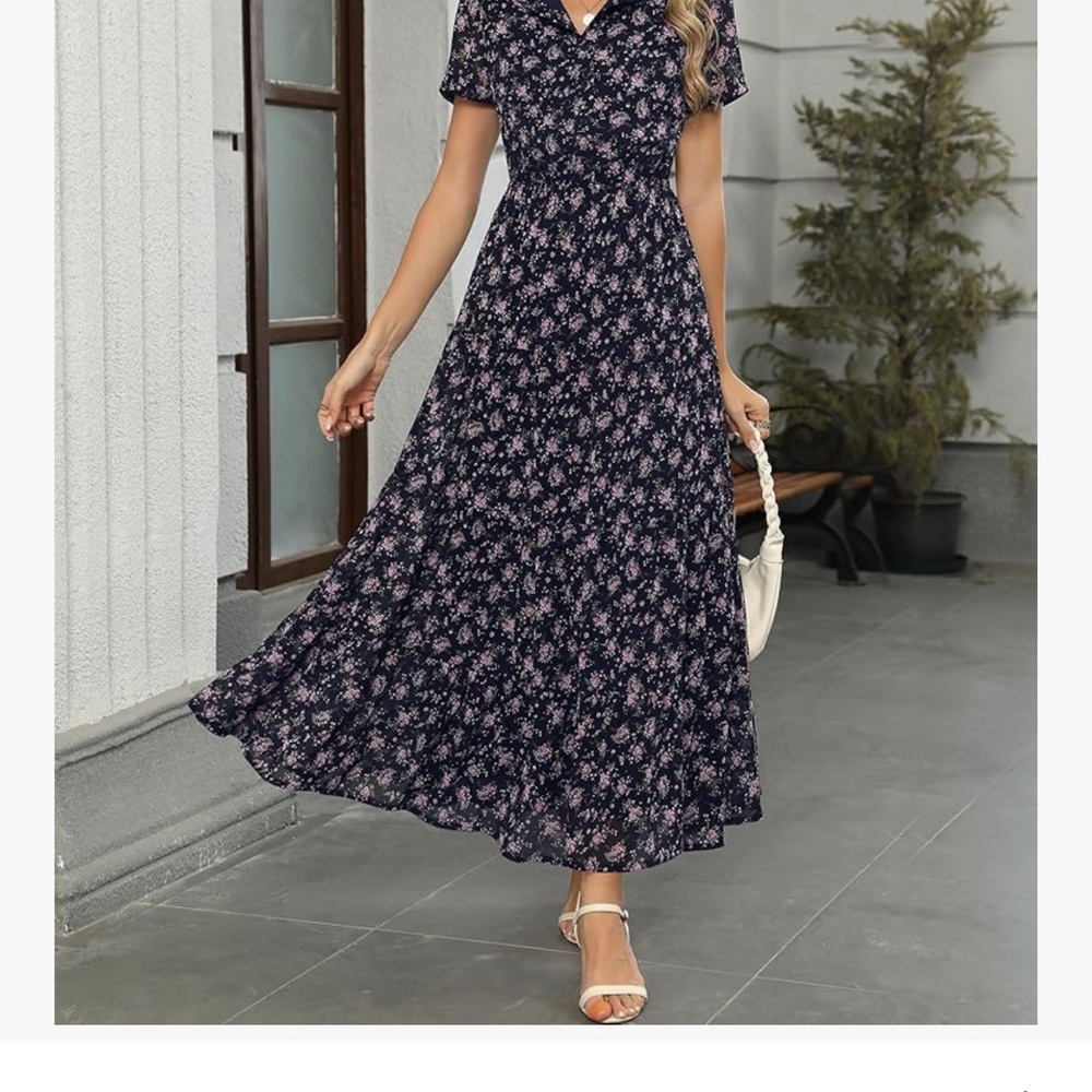 Floral Navy Dress